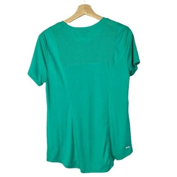Athletic Works Turquoise Blue Green Short Sleeve Athletic Top L - Picture 2 of 3